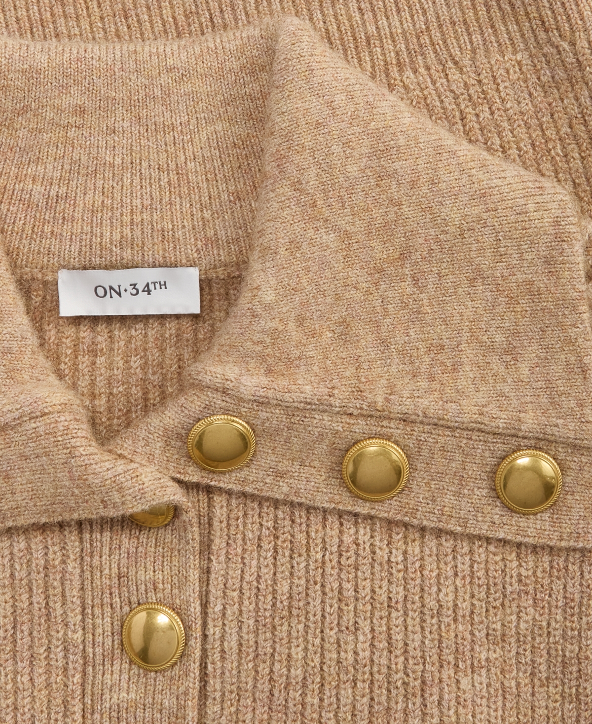 On 34th Women's Collared Button Pullover Sweater, Macy's Exclusive