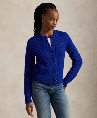 Polo Ralph Lauren - Women's Cable-Knit Wool-Cashmere Cardigan