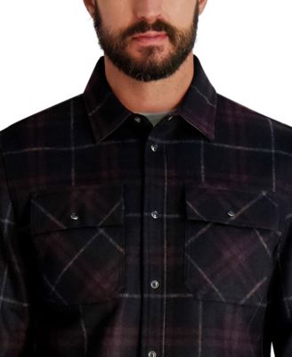 Men's Plaid Pattern Shirt Jacket