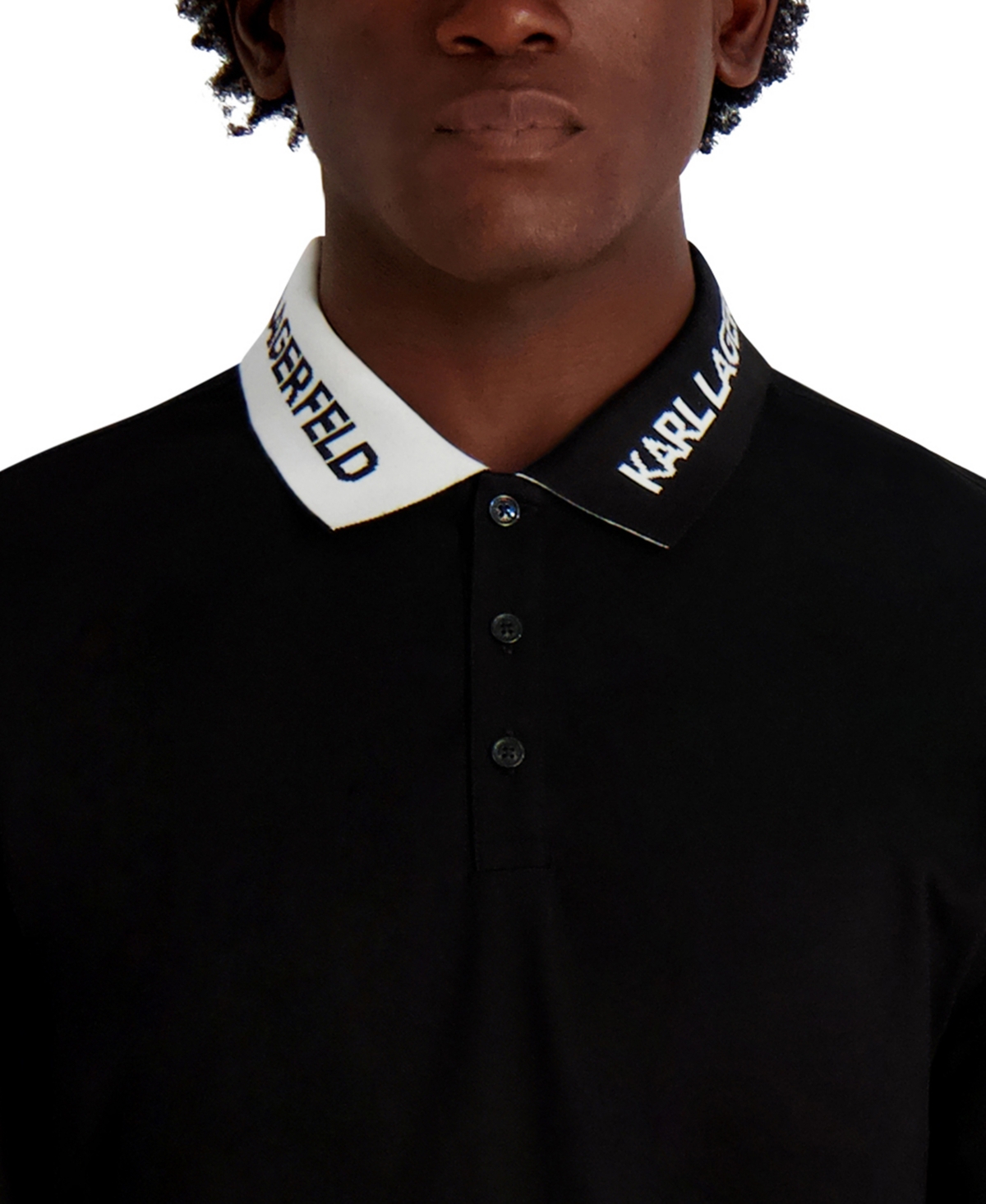 Karl Lagerfeld Paris Men's Collared Polo T-Shirt
