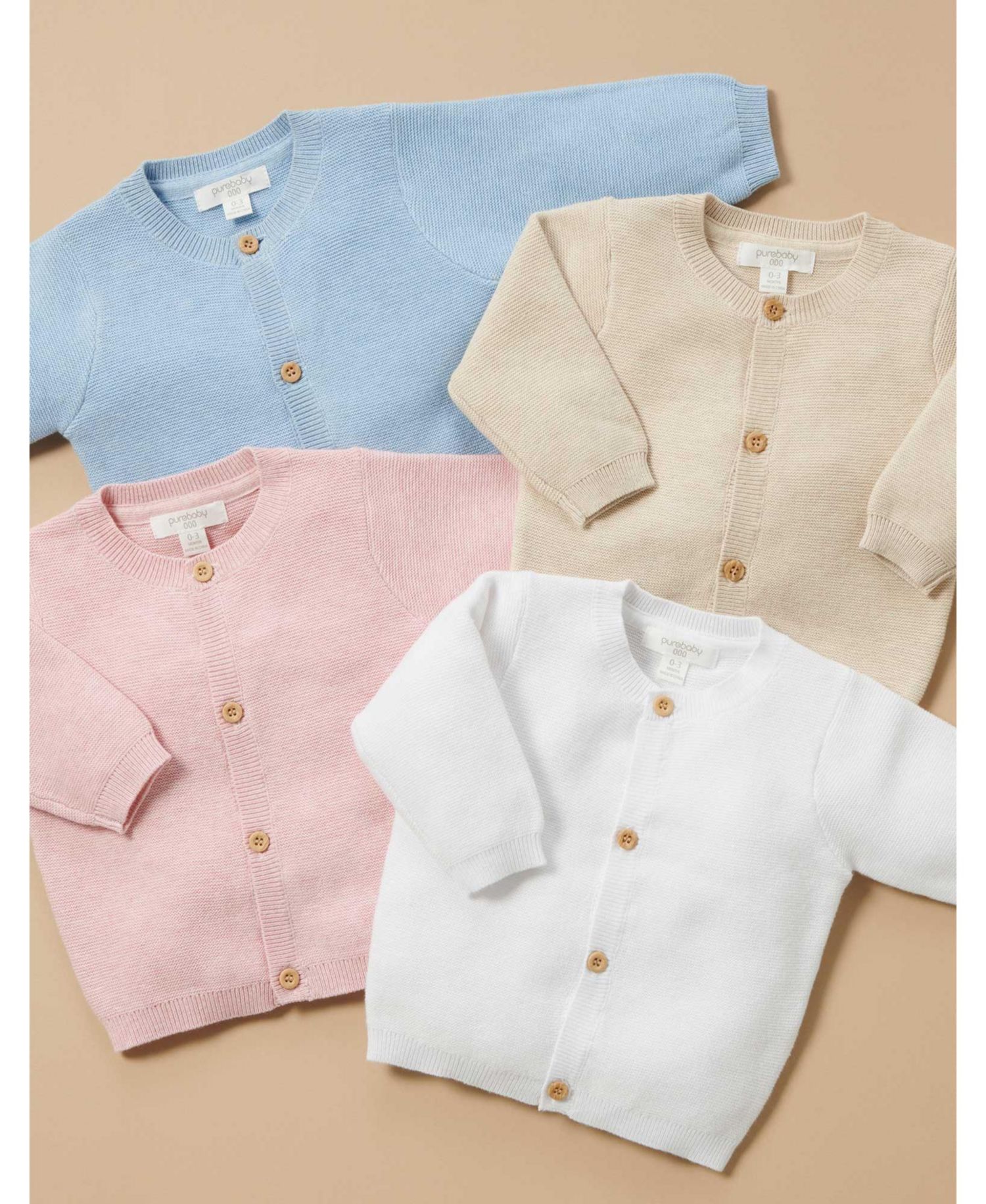Baby Boys Textured Knit Cardigan