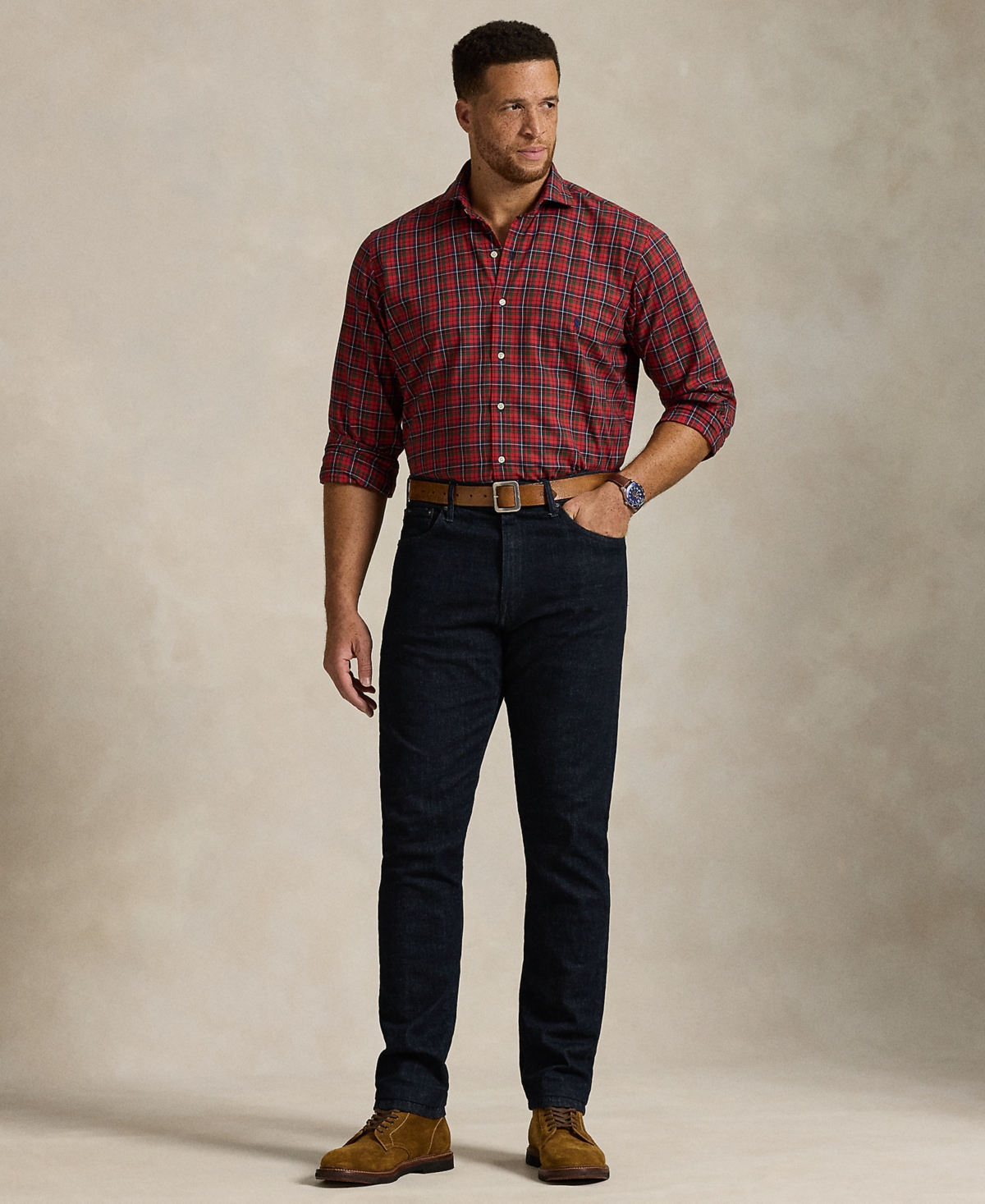 Polo Ralph Lauren Men's B&T Long Sleeve Brushed Twill Shirt