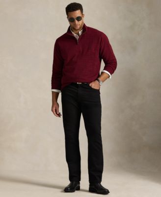 Men's Big & Tall Estate-Rib Quarter-Zip Pullover Sweater