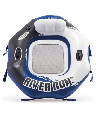 River Run Single Person Inflatable Connecting Floating Lounge Tube Chair