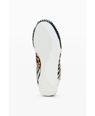 Women's Patchwork animal print sneakers