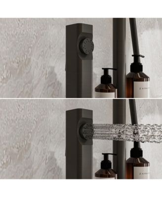 Tub Spout, Hand Shower, Bidet Sprayer Smart Temperature Display Thermostatic Shower System Shower Combo Set