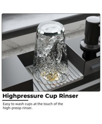 31.5-Inch Drop-In Single Bowl 304 Stainless Steel Kitchen Sink, Pull-Down Faucet Kitchen Set