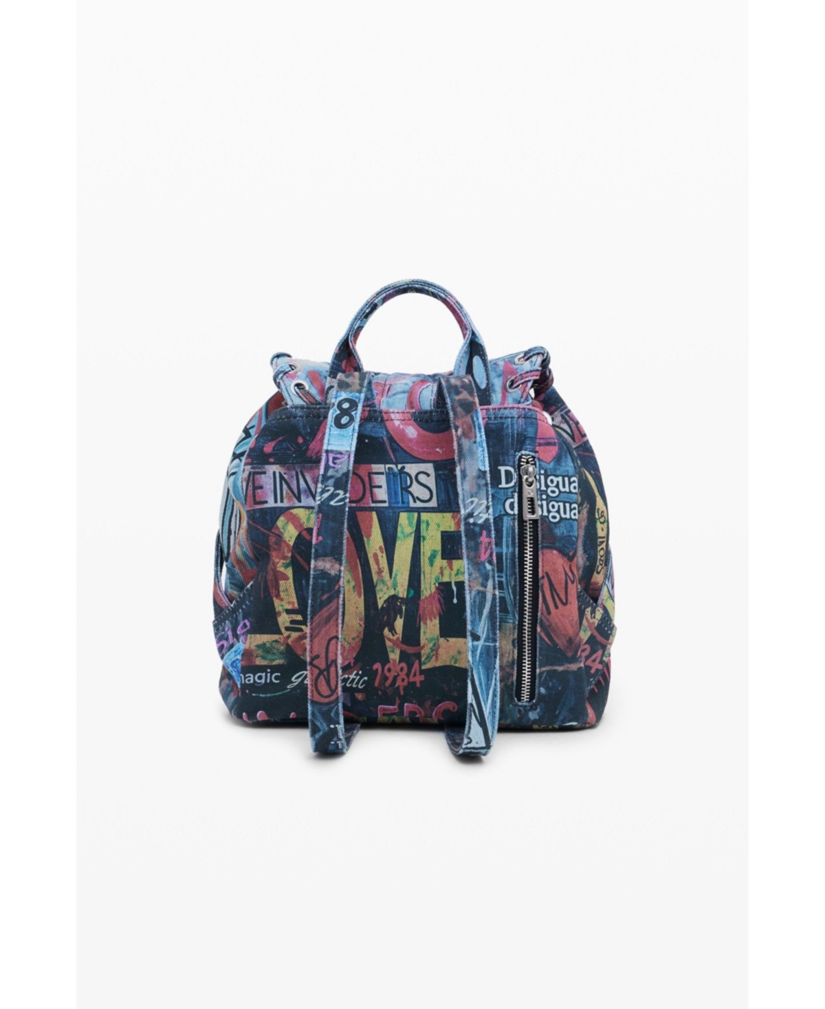 Desigual Women's Small Graffiti Backpack In Black