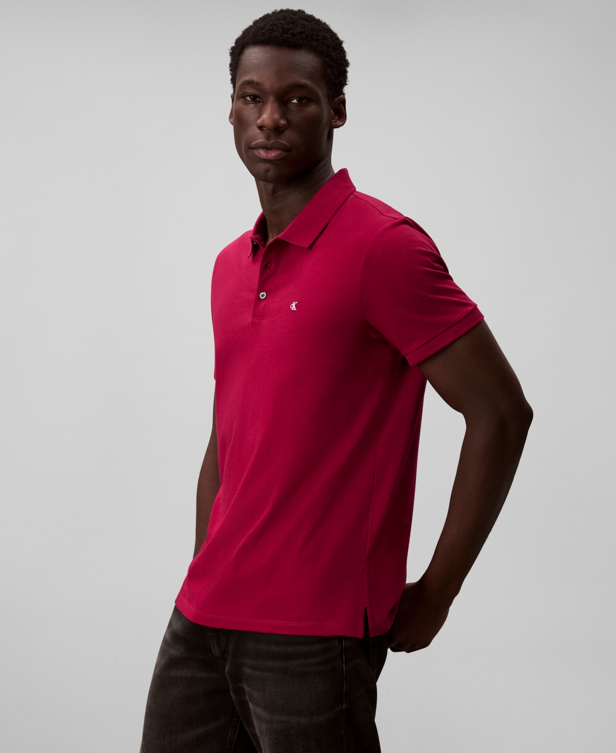 Calvin Klein Men's Short Sleeve Solid Polo Shirt