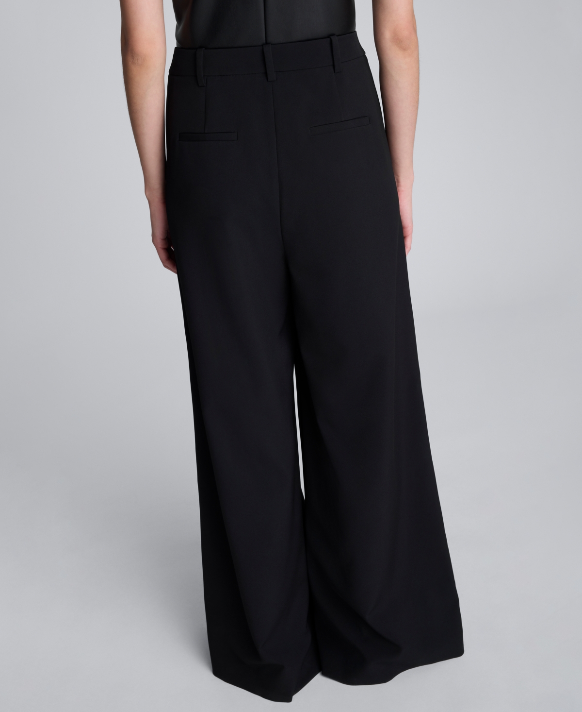 Kenneth Cole Women's Inverted Pleat Wide Leg Pants