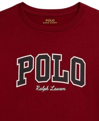 Boys' 8-20 Logo Cotton Long-Sleeve Tee