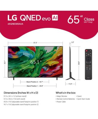 65" 65QNED85AUA Class QNED85A Series 4K evo AI Mini LED Smart webOS TV