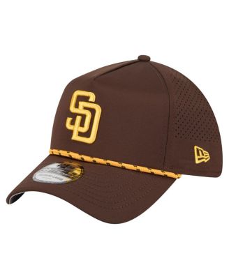 New Era - Men's Brown San Diego Padres 39THIRTY A-Frame Perforated Flex Hat