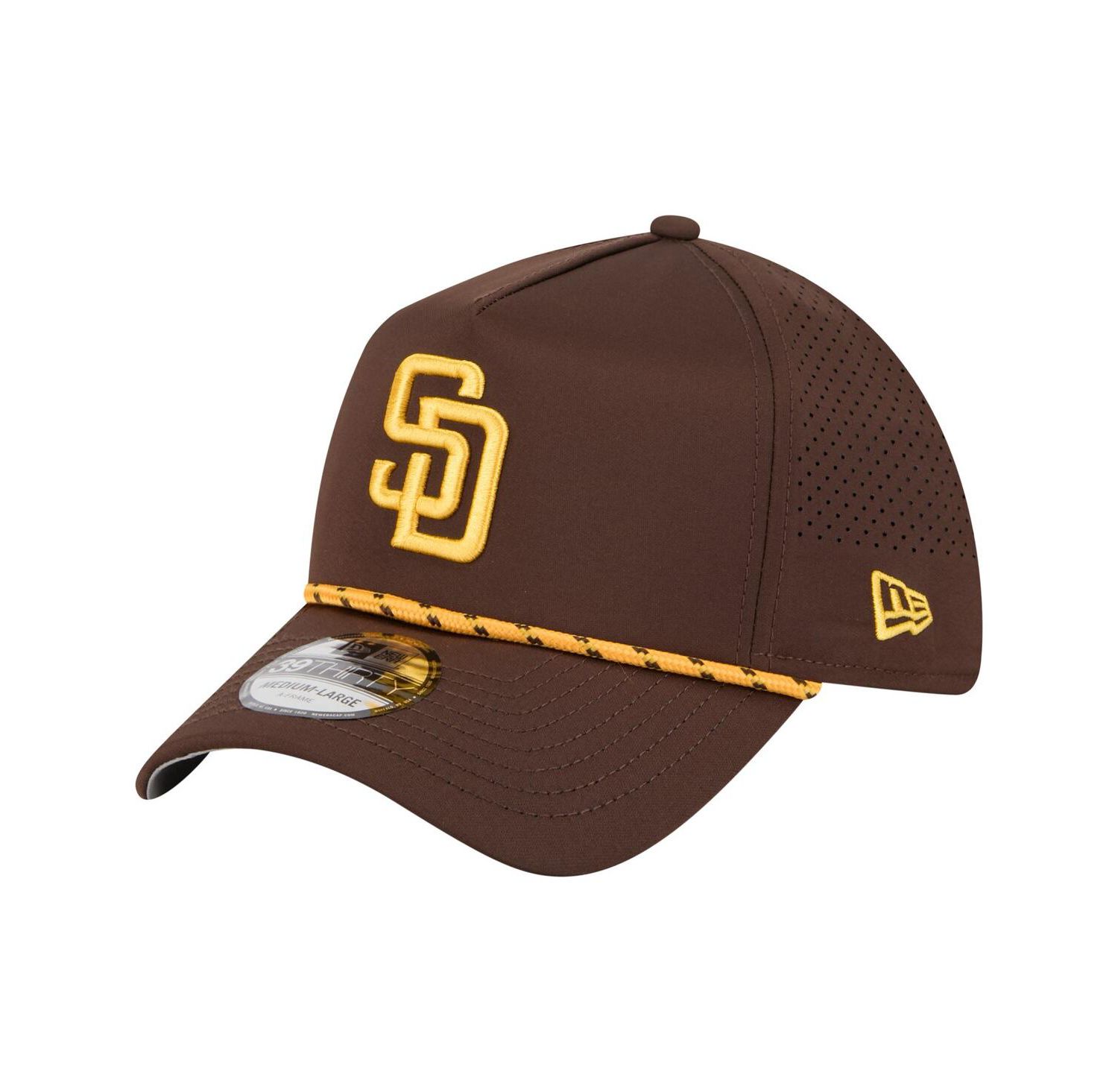 Men's Brown San Diego Padres 39THIRTY A-Frame Perforated Flex Hat