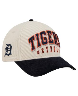 New Era - Men's Cream/Navy Detroit Tigers Sided Corduroy 9FORTY A-Frame Adjustable Hat