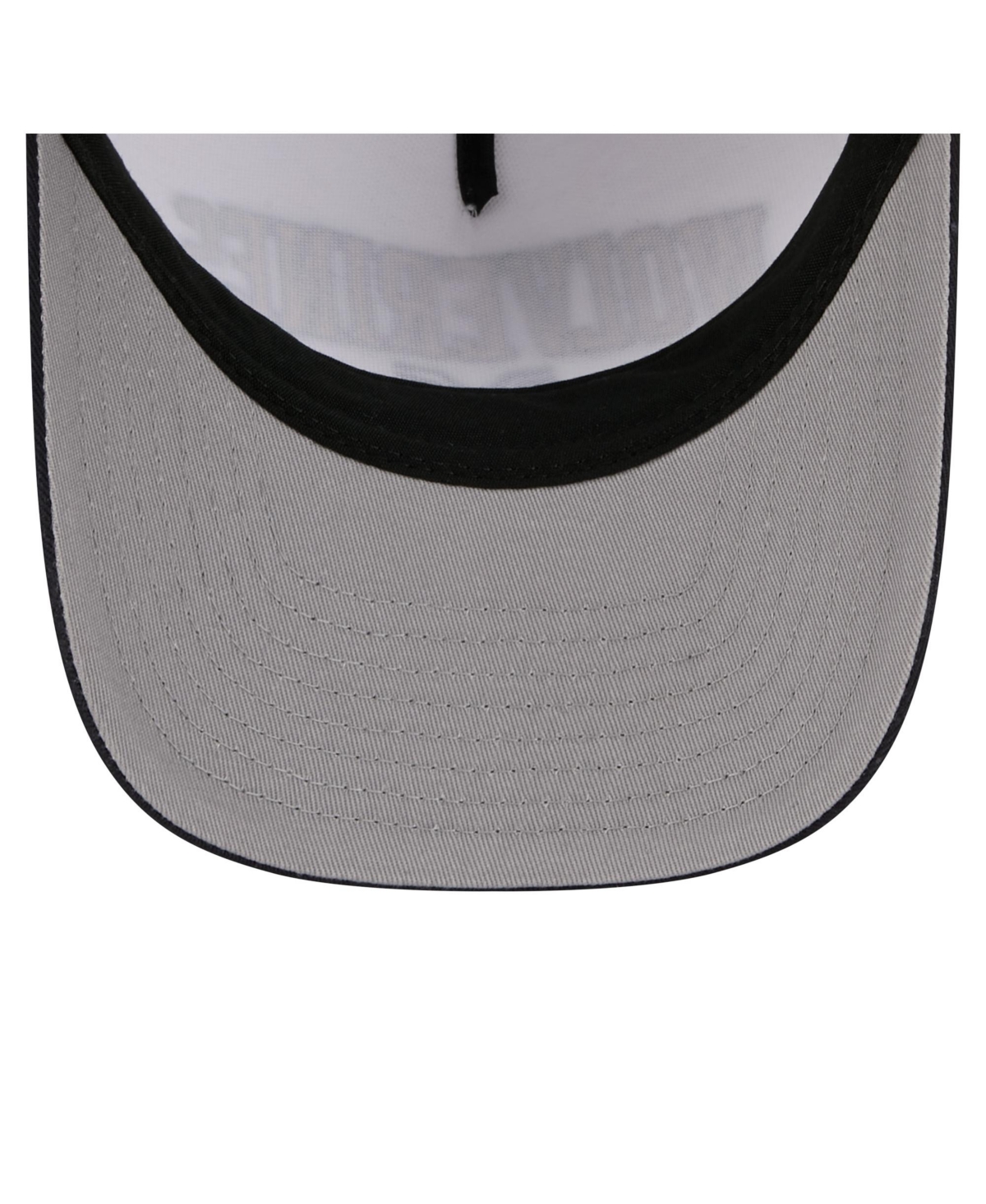 New Era Men's White/navy Michigan Wolverines Arch Two-tone Rope 9forty A-frame M-crown Adjustable Hat In Gray