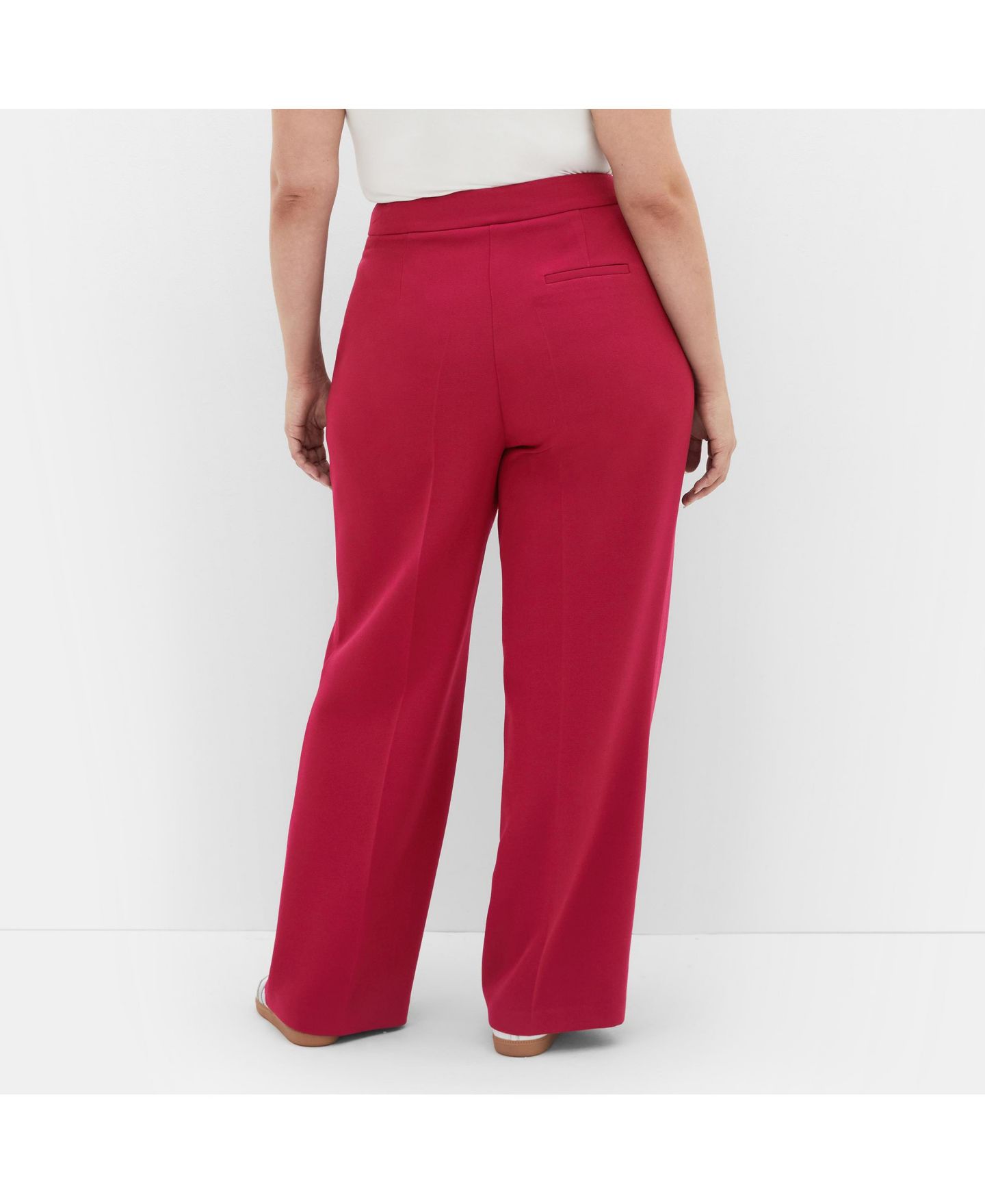 Женские брюки CITY CHIC Plus Size Relaxed Alexis, цвет: Глубокий розовый — фото 2