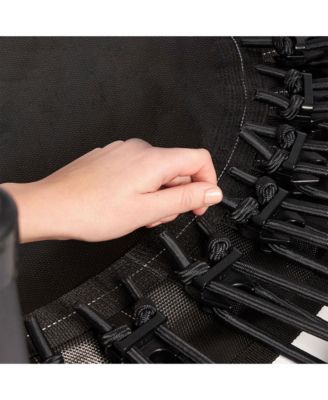 250 Workout Rebounder for Adults, 39" Mini Fitness Trampoline, Black