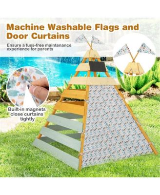 Kids Triangle Play Tent Foldable Playhouse Creative Hideaway Fort for Boys and Girls