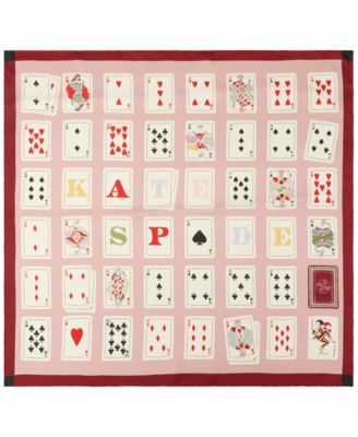 kate spade new york - Playing Cards Silk Square Scarf