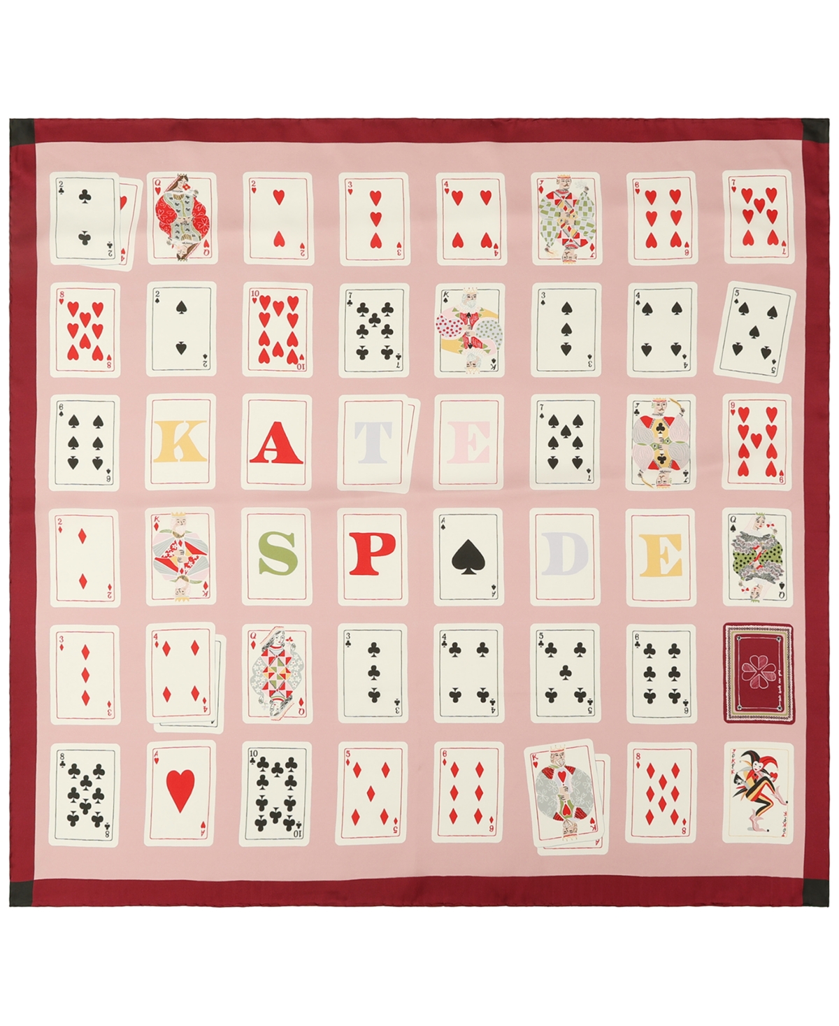 kate spade new york Playing Cards Silk Square Scarf