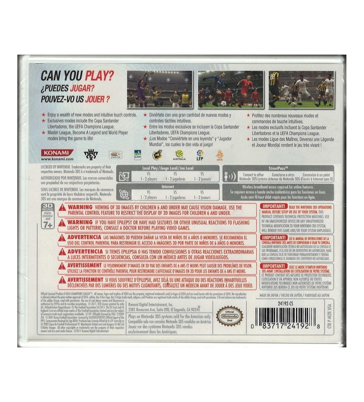 Konami Pro Evolution Soccer 2012