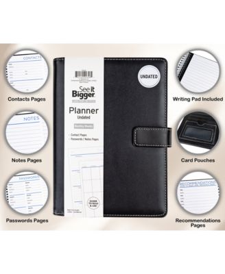 Medium Upgraded Monthly Weekly 15 Month Padfolio Planner