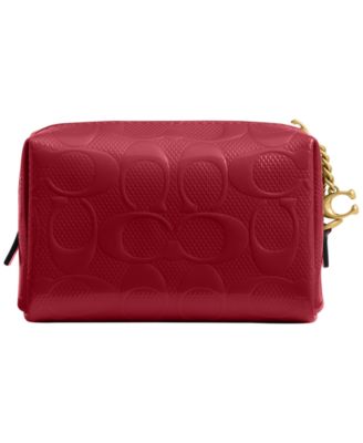 Boxed Essential Mini Patent Signature Cosmetic Pouch