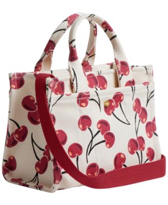 Cargo Mini Cherry Print Canvas Tote Bag 20