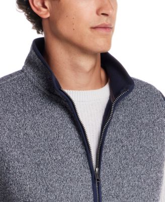 Men's Unlined Zip Front Knit Vest