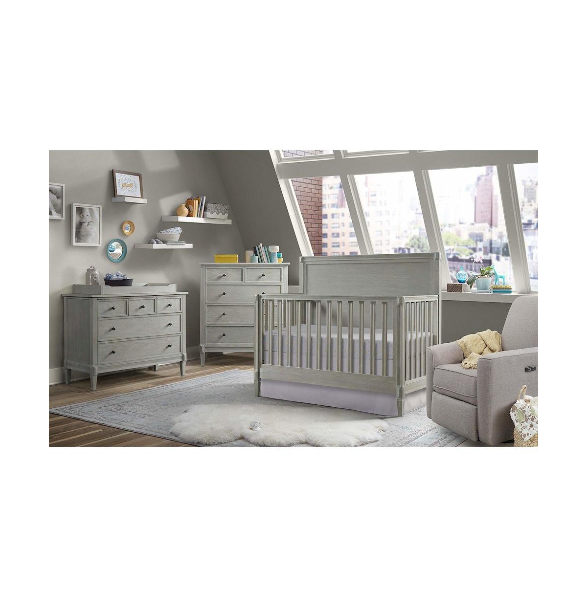 Westwood Design Vivian 2-Drawer Modern Wood Nightstand in Dawn Gray