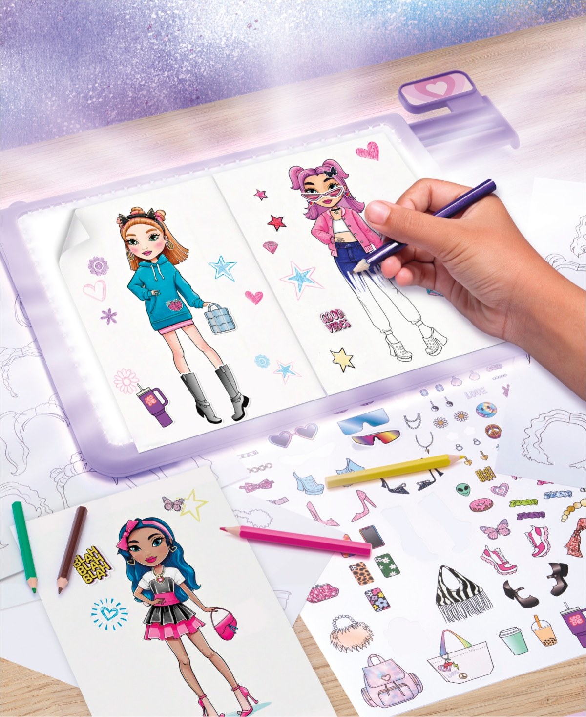 Geoffrey's Toy Box Light-Up Fashion Designer Led Tracing Tablet