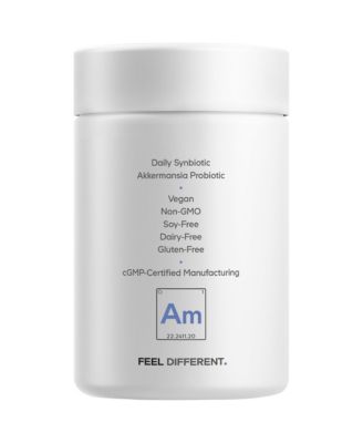 Akkermansia Synbiotic Supplement - 100 Million AFU Akkermansia Probiotic & Chicory Inulin Prebiotic - Chicory Root - 1 Capsule Per Serving - Non-GMO, Gluten-Free - 30 Capsules