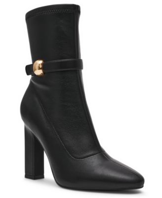Steve Madden - Women's Aroma-B Studded High-Heel Dress Booties