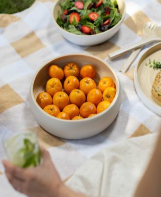 Lexa Collection 12" Bamboo Fruit Bowl