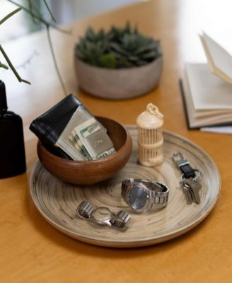 Lexa Collection 12 in Bamboo Serving Tray Set