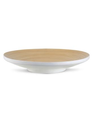 Lexa Collection 12" Bamboo Footed Plate