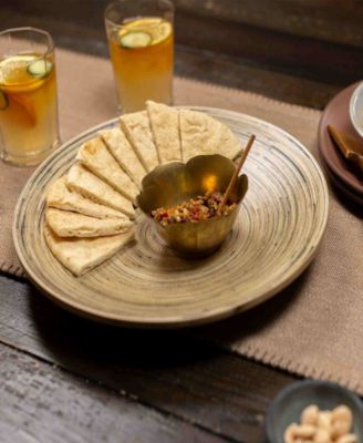 Lexa Collection 12" Bamboo Footed Plate