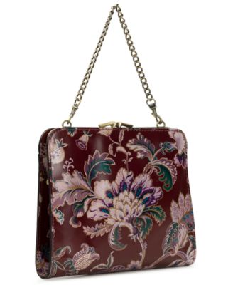 Evangeline Small Leather Kisslock Frame Crossbody Bag