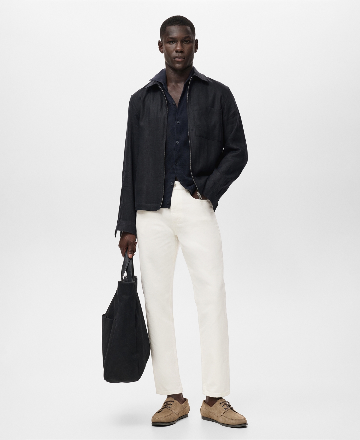 Mango Men's Lori Tapered-fit Jeans In White