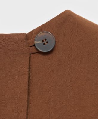 Women's Buttoned Crop Top