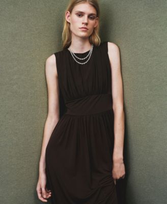 Women's Ruched Long Dress