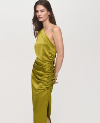 Women's Asymmetrical Satin Dress