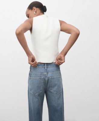 Women's Jewel Buttons Knitted Vest