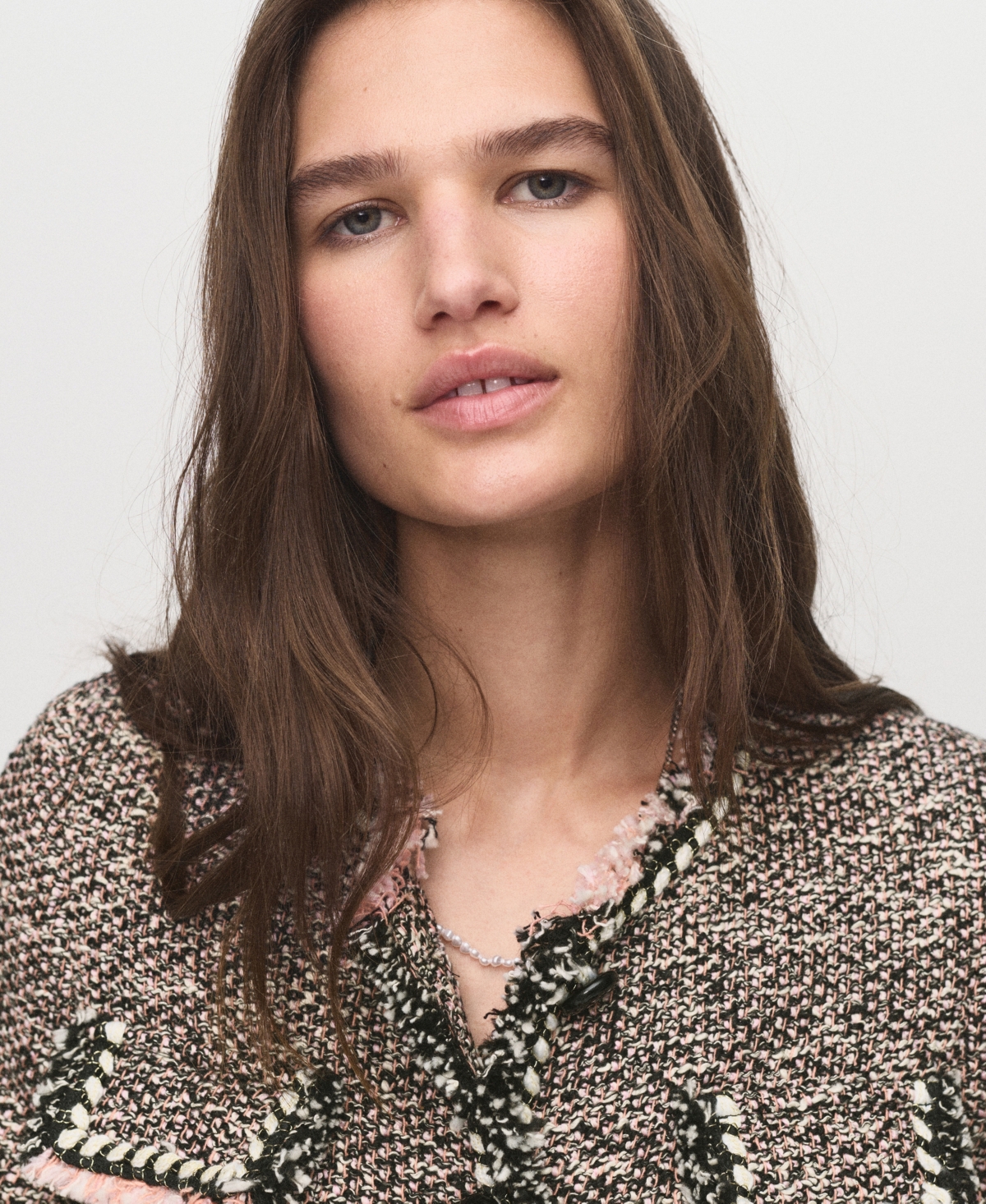 Mango Women's Pocket Tweed Jacket