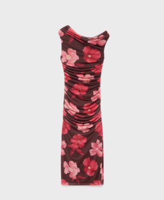 Women's Asymmetrical Floral Dress