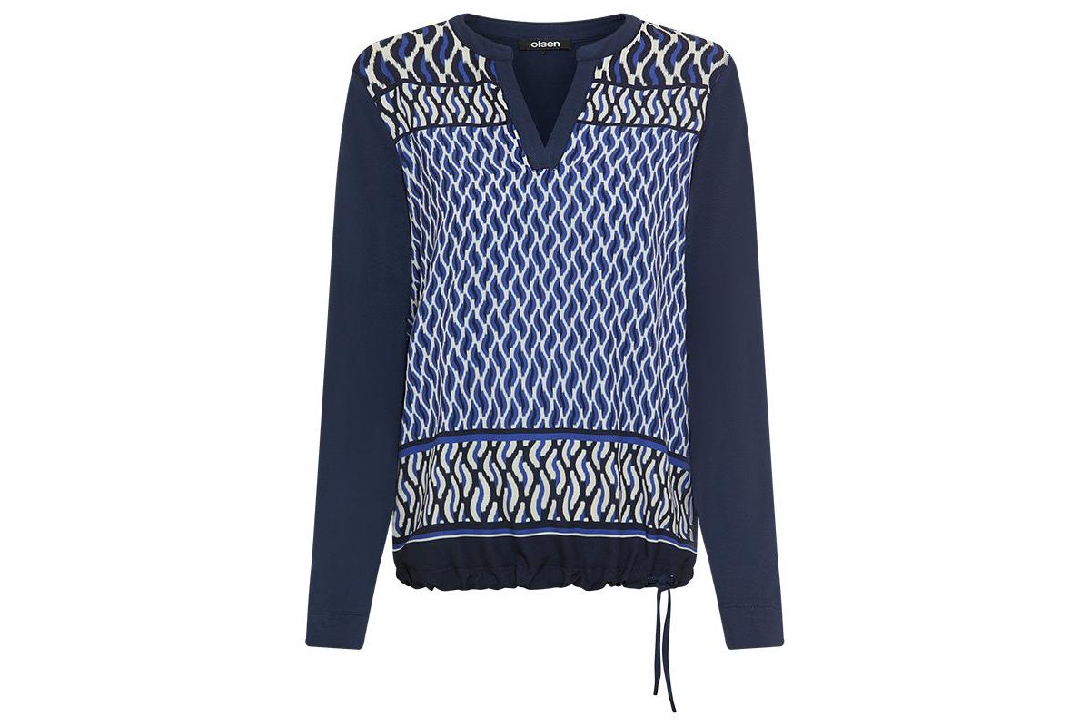 Olsen Women's Mixed Media Tunic T-Shirt