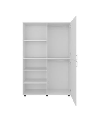 Brewster Wardrobe, 2 Doors, 6 Legs, 5 Shelves