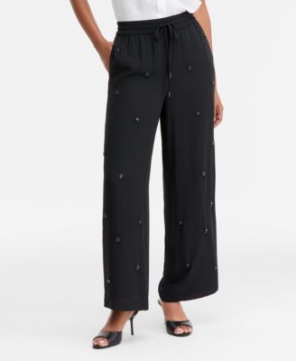 Women's Embellished Drawstring Pants, Macy's Exclusive