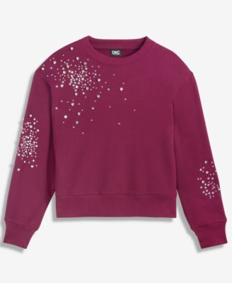 Women's Embellished French Terry Sweatshirt, Macy's Exclusive